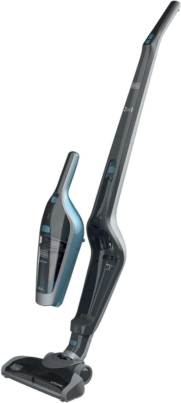 Black & Decker 14.4V 28.8Wh Cordless Stick Vacuum Cleaner, 2Ah Lithium-Ion Battery 2in1 Floor, Detachable Handheld Vacuum, Self Standing Mode and a Dust bowl Capacity 500ml SVA420B-B5 2 Years Warranty