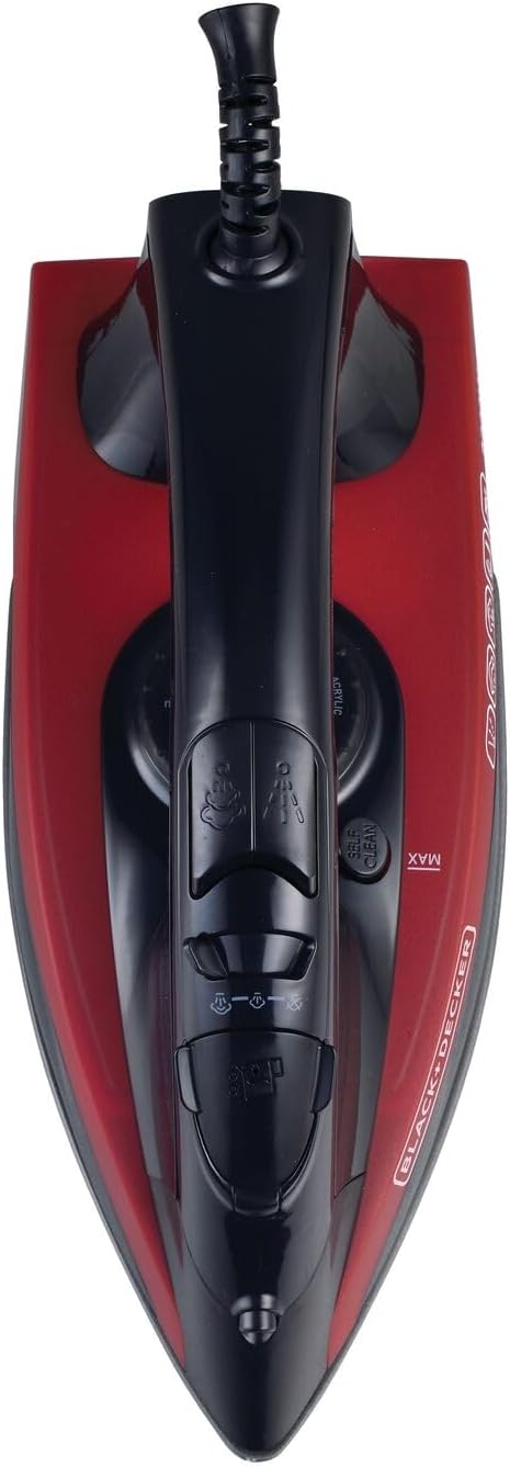 Black & Decker 2200W Steam Iron, Non-Stick Soleplate Multicolor