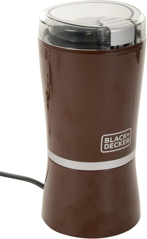 Black & Decker 150W 60g Coffee Grinder With SS Cup and Blade for Finer and Controlled Output, Makes Food Preparation Quick and Easy CBM4-B5 2 Years Warranty