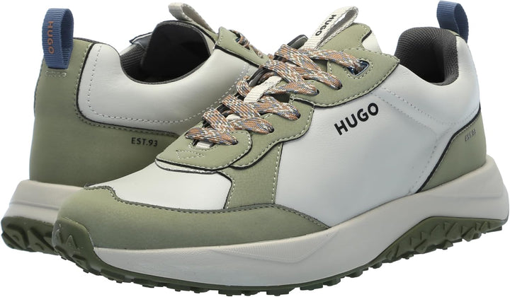 HUGO Men's Running Style Mix Material Sneakers