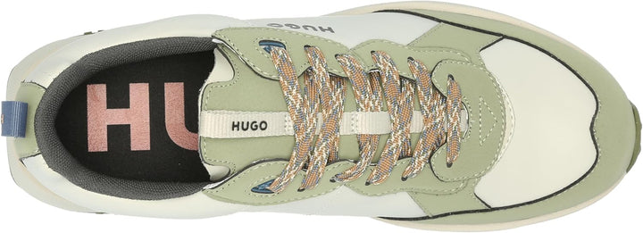 HUGO Men's Running Style Mix Material Sneakers