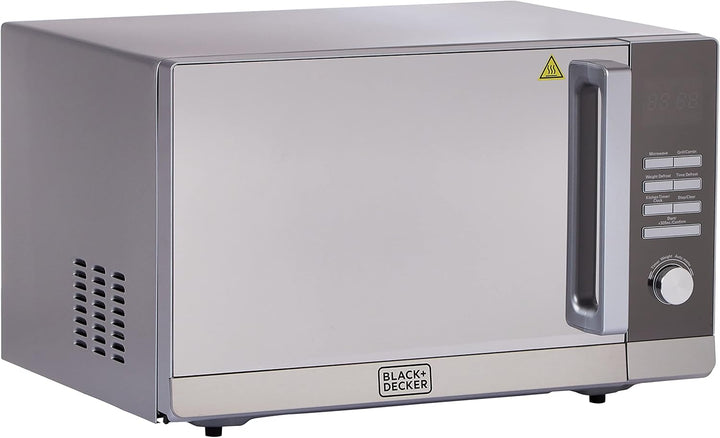 Black & Decker 30L/900W Digital Microwave With-Grill Mirror Finish Body With Multiple Auto Menu Programs, Weight/Time Defrost Function, For Efficient Cooking And Heating MZ30PGSS-B5