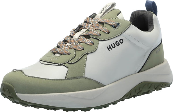 HUGO Men's Running Style Mix Material Sneakers